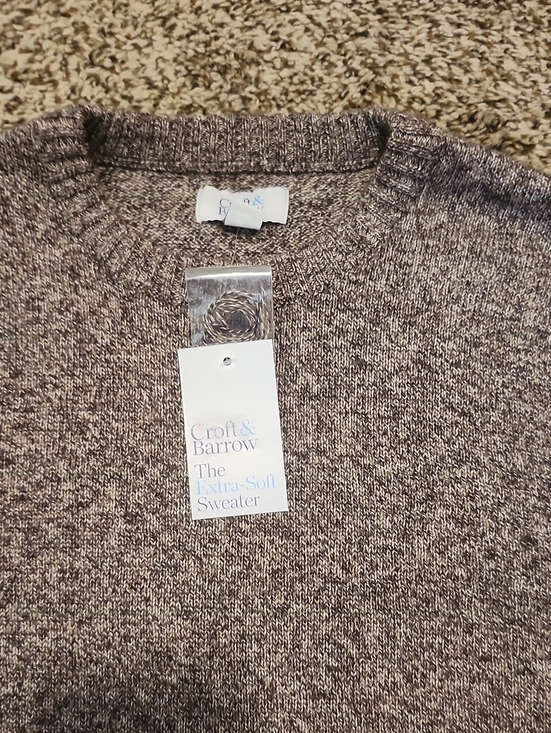 croft & barrow Other - croft & barrow Men's Crewneck Sweater in Heather Brown Medium M